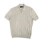 Textured short sleeve polo shirt